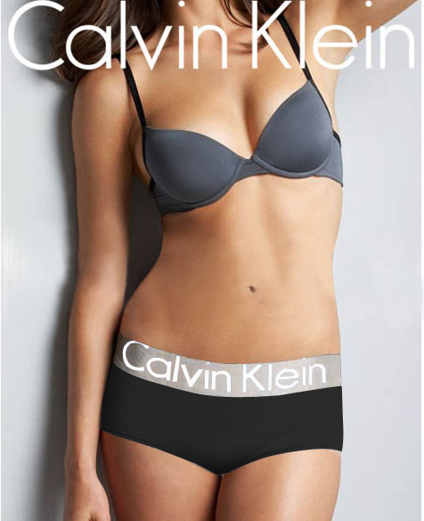 Boxer Calvin Klein Mujer Steel Blateado Blanco